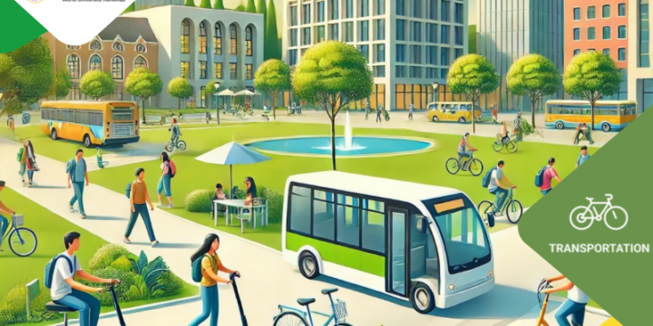 The total number of vehicles (cars and motorcycle with combustion engines) divided by the total campus’ population (TR.1)