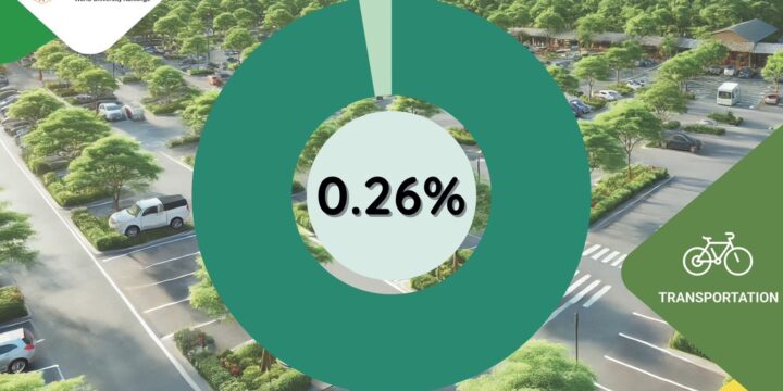 Ratio of the ground parking area to total campus area (TR.5)