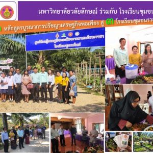 Walailak University with Chumchonmai School Extending the Philosophy of Sufficiency Economy Integrated Curriculum into Three Surrounding Community Schools