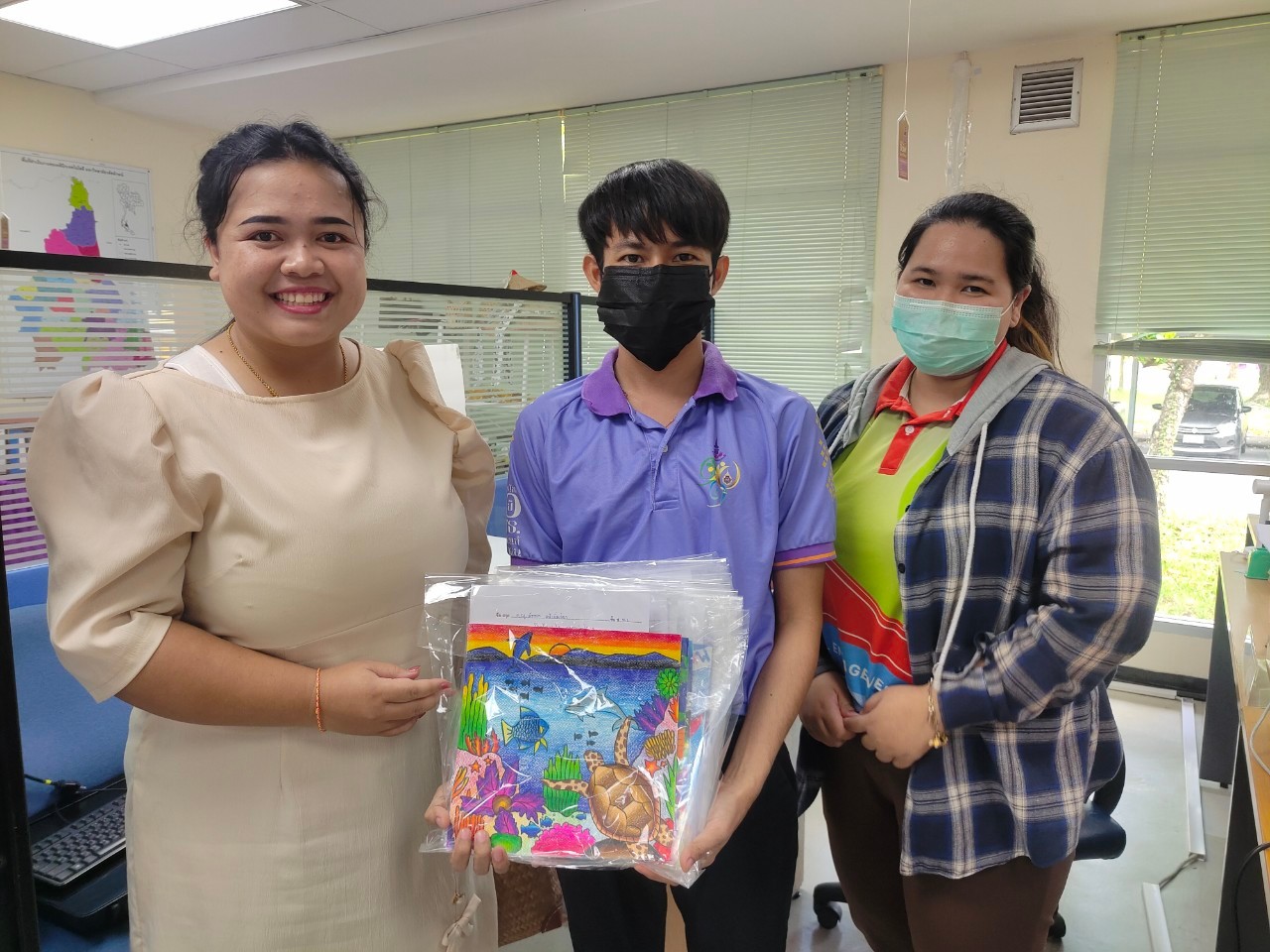 ขอแสดงความยินดีกับนักเรียนผู้ได้รับรางวัลในโครงการประกวดภาพวาดสิ่งแวดล้อมสำหรับเด็กระดับนานาชาติ ครั้งที่ 3 (The 3rd My Beloved Ocean Children's Environmental Drawing Contest 2023)