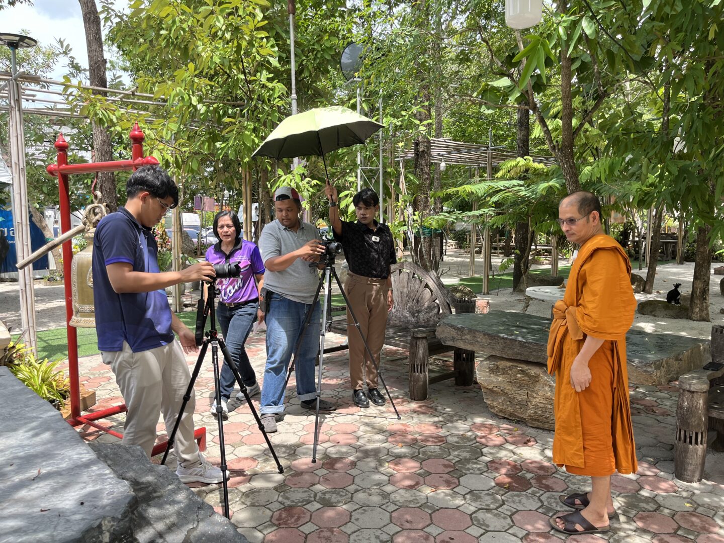 WU Produces Interview Video with the Abbot of Wat Wang Tawan Tok for Public Disclosure under Good Governance Principle No. 8 via Website