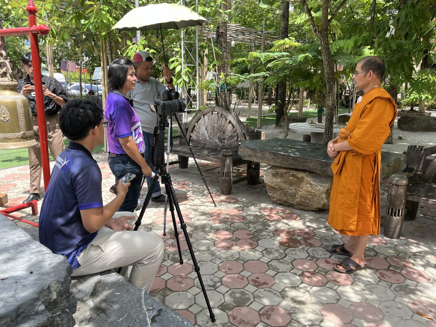 WU Produces Interview Video with the Abbot of Wat Wang Tawan Tok for Public Disclosure under Good Governance Principle No. 8 via Website